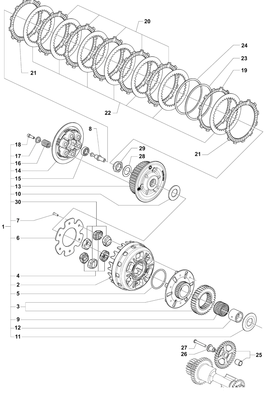 Clutch Assembly Brutale 675 My16-


