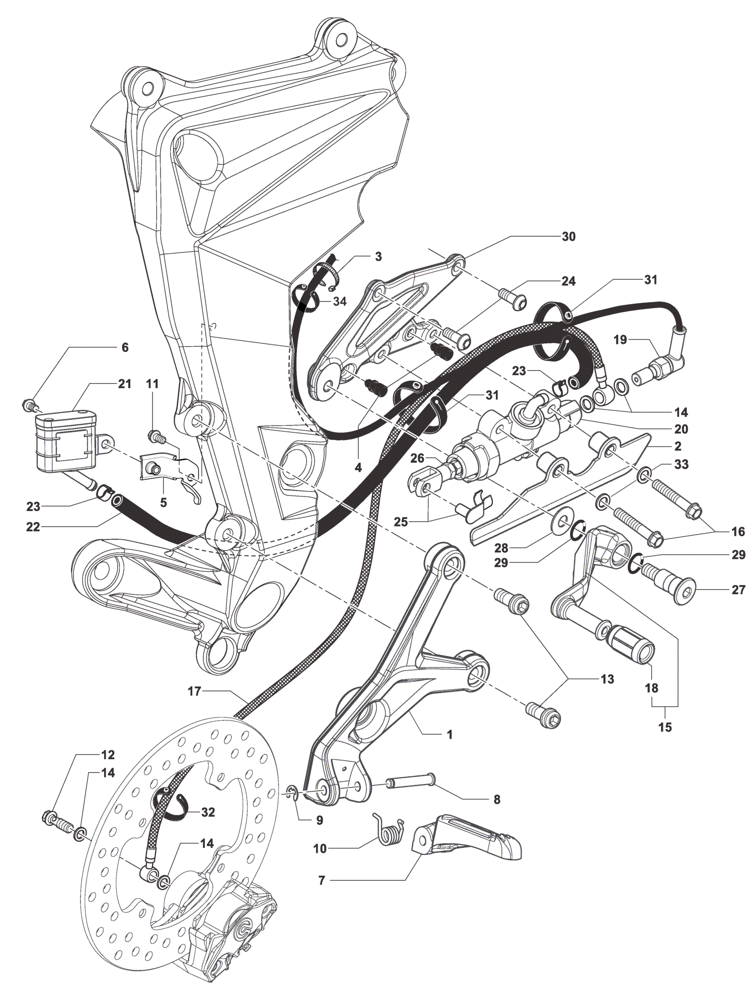 Footrest Assembly Right


