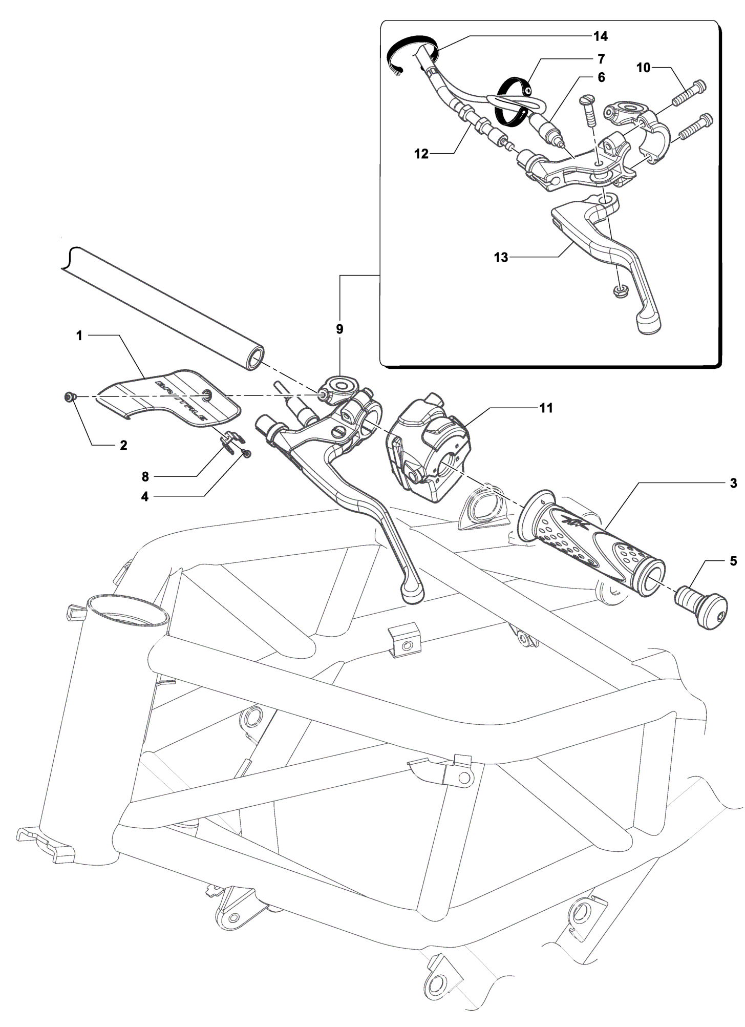 Handlebar Assembly Left


