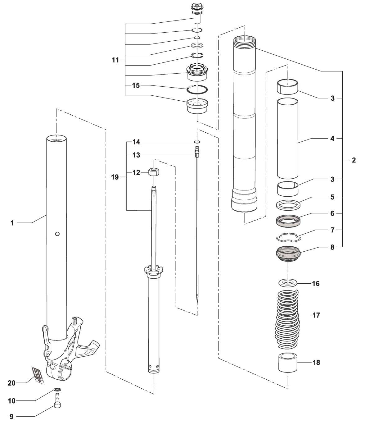Right-hand Fork B3 800-rr  Dragst


