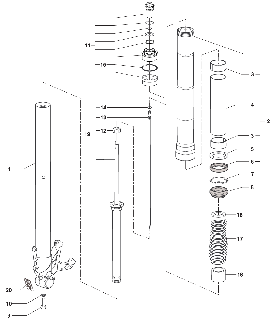 Right-hand Fork B3 800-rr  Dragst


