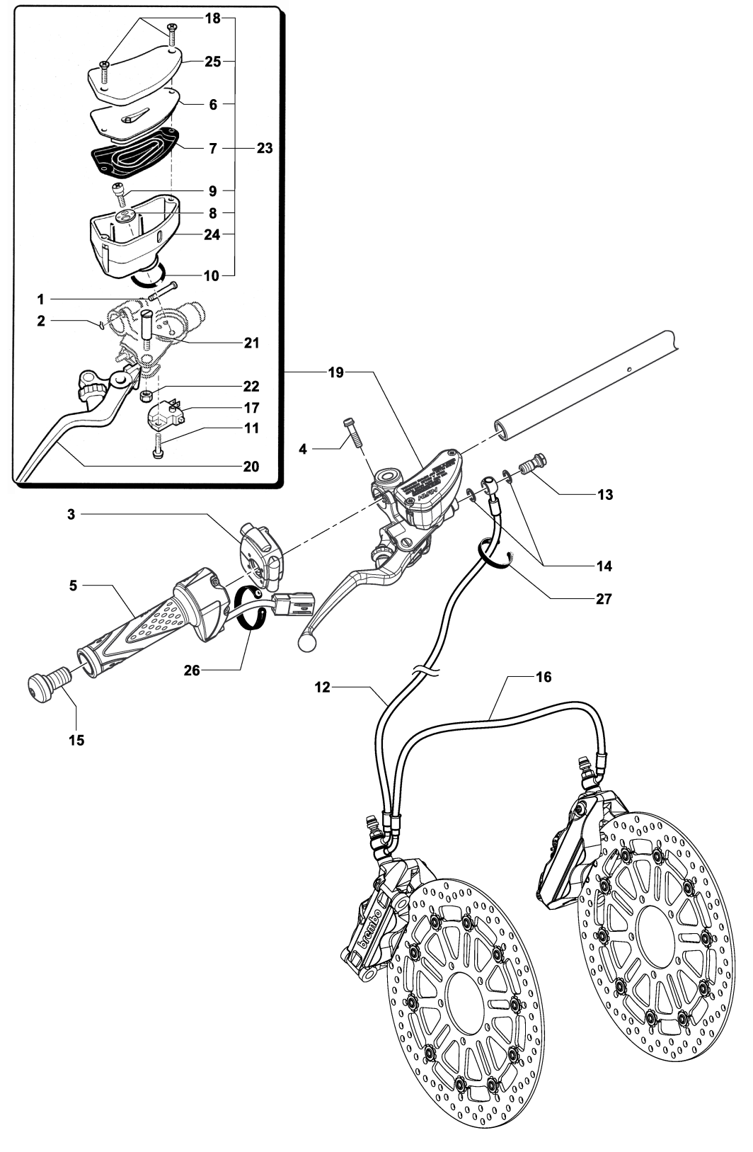 Right-hand Handlebar Assembly


