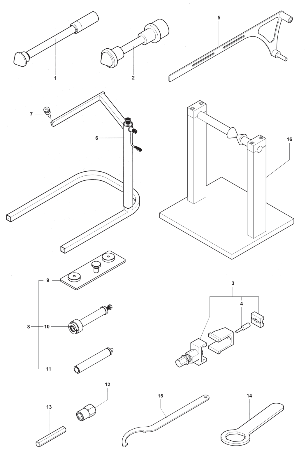 Service Tools Frame


