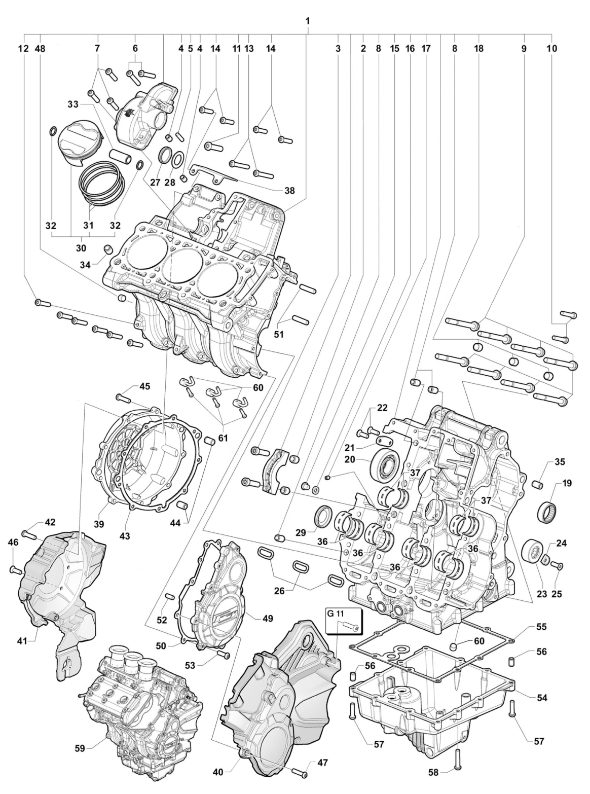 Crankcase And Cylinder Assembly


